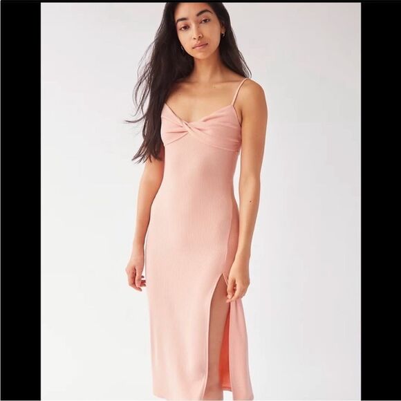 Wilfred Aritzia Meridian Ribbed Midi Dress - Picture 2 of 4